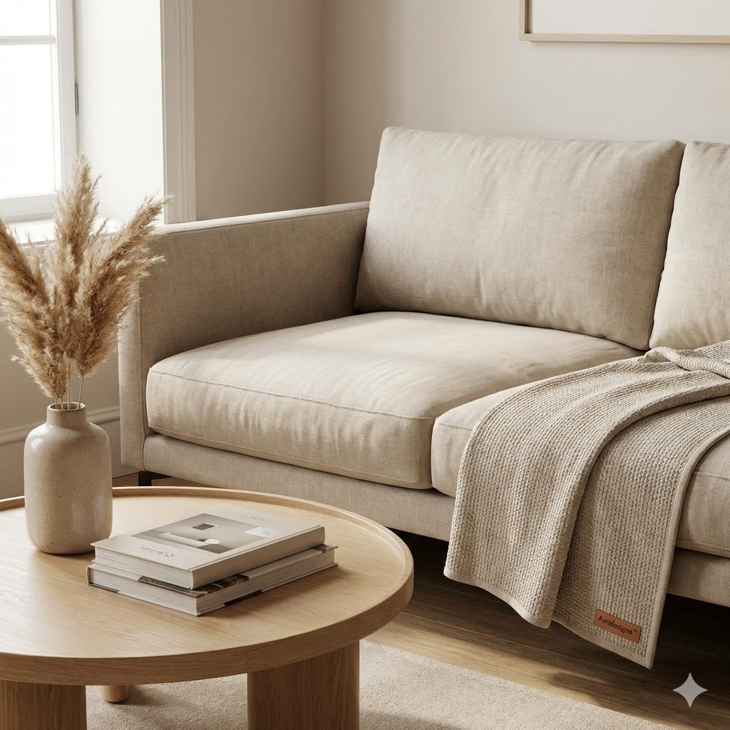 Amidesigna™ | The "Aethel" Double-Curve Saturated Ceramic Table Lamp