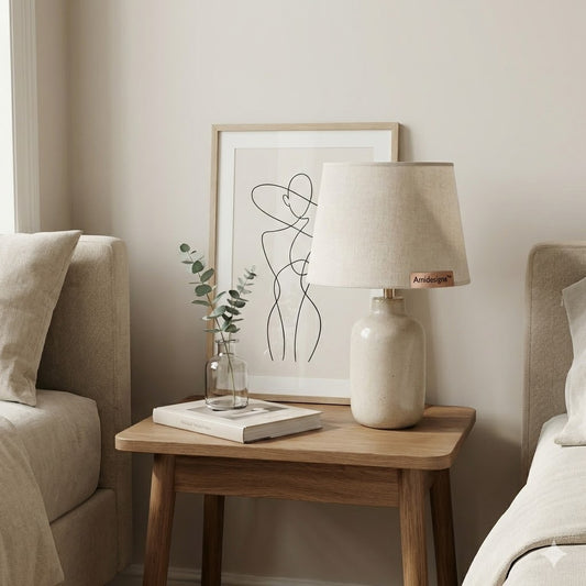 Amidesigna™ | The "Sun-Drenched" Sculptural Ceramic Totem Lamp